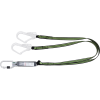 Dobbel stillaskrok 55 mm med skrukarabinkrok 17 mm og falldemper 35 mm lengde 1,8 m - Bilde 3
