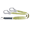 Dobbel energiabsorberende Reim FREEBLAST lengde 1,5 m med en aluminium karabiner og en aluminium stillaskrok ATEX - Bilde 3