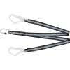 Line 1,5 mtr. Flamebestandig, dobbel stål stillaskroker åpning 55 mm og 1 skru karabiner åpning 17 mm, FIREFREE - Bilde 2