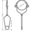 Forankring rustfritt stål 110 mm - Bilde 4