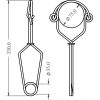 Forankring rustfritt stål 75 mm - Bilde 4