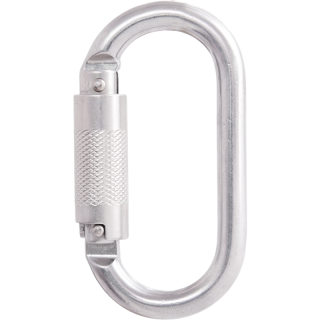 Karabiner kvartturnlås stål 18 mm
