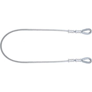 Forankring plastbelagt ståltau, 1 mtr. Klasse B