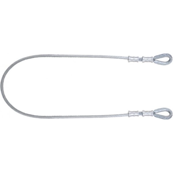 Forankring plastbelagt ståltau, 2 mtr. Klasse B