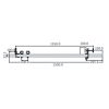 Forankring i døråpning for 2 personer i aluminium, med transportbag, 600-1250 mm. Type B - Bilde 3